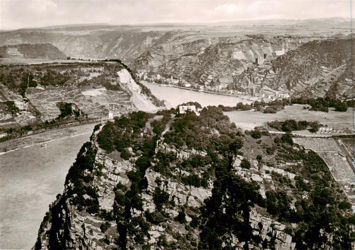St Goar Rhein Fliegeraufnahme mit Loreley
