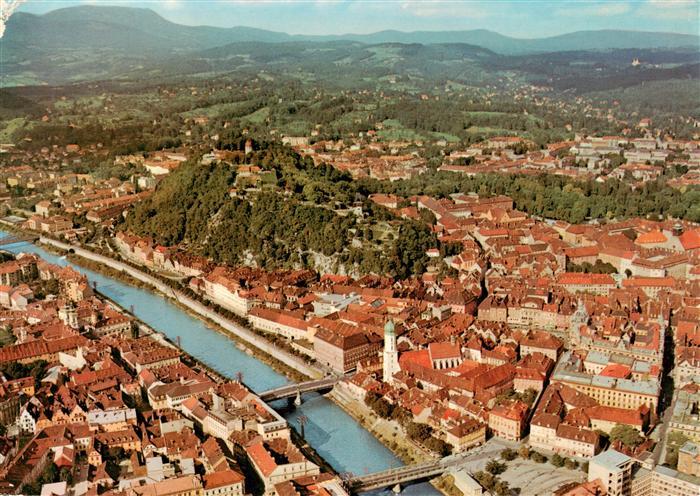 Graz  Steiermark AT Mur und Schussberg