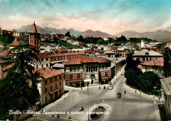 Biella Piemonte IT Piazza Lamarmora e scorcio panoramico
