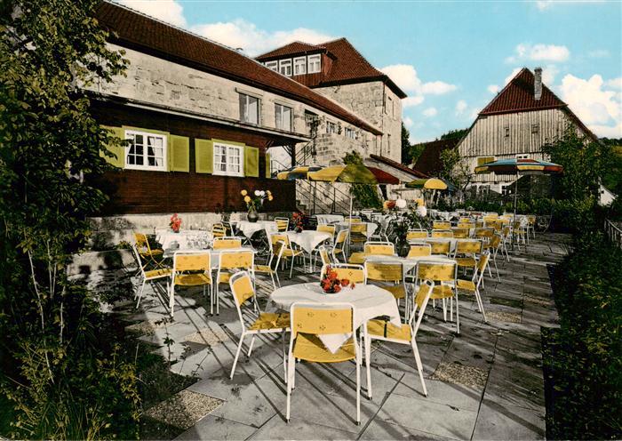 Waldenstein Rudersberg Burghof Waldenstein im Wieslauftal Pension Terrasse