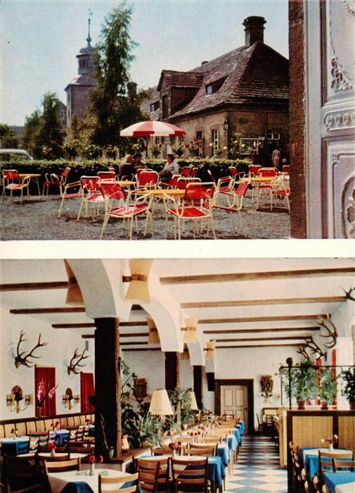 Hoexter Weser Schloss Corvey Restaurant Kaffeegarten