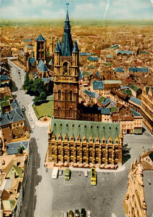 GENT Gand Belgie Le Beffroi et la Halle-aux-Draps