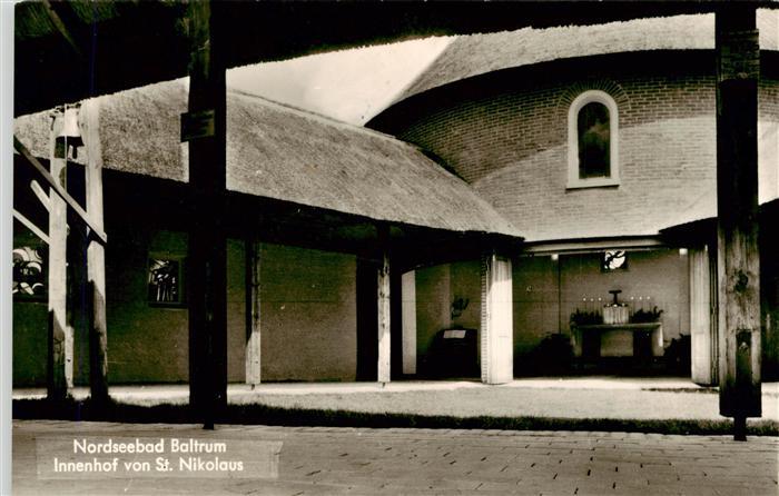 Baltrum Nordseebad Innenhof von St Nikolaus