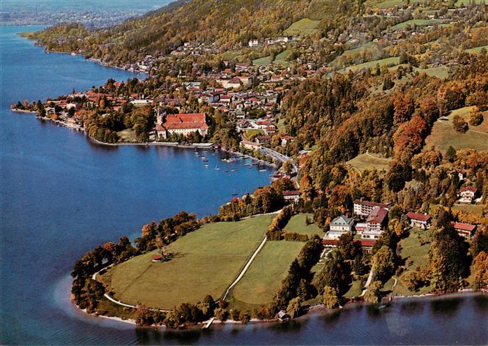 Tegernsee Bayern Sanatorium Seeheim Fliegeraufnahme