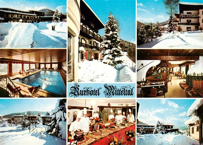 Mitteltal Schwarzwald Kurhotel Mitteltal Hallenbad Ortspartien Buffet Gastraum