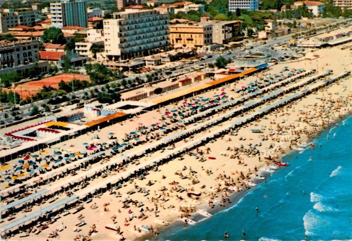 Riccione Rimini IT Panorama aerea della spiaggia
