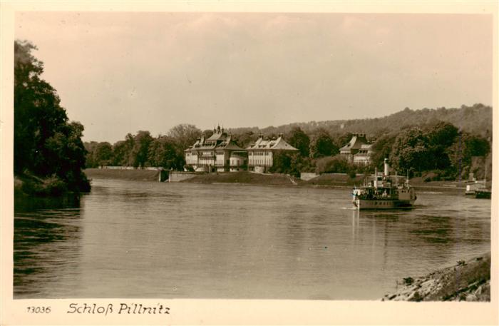 Dampfer Seitenrad Schloss Pillnitz Nr. 13036