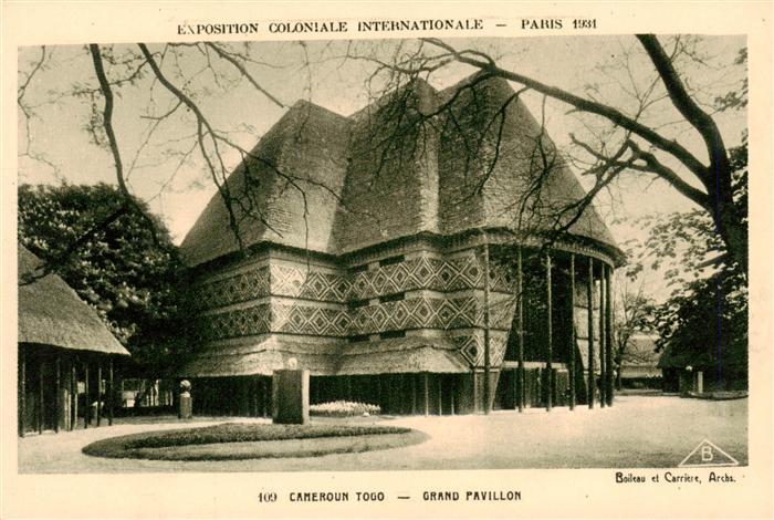 Exposition Coloniale Internationale Paris 1931 Nr. 109 Cameroun Togo Grand Pavil