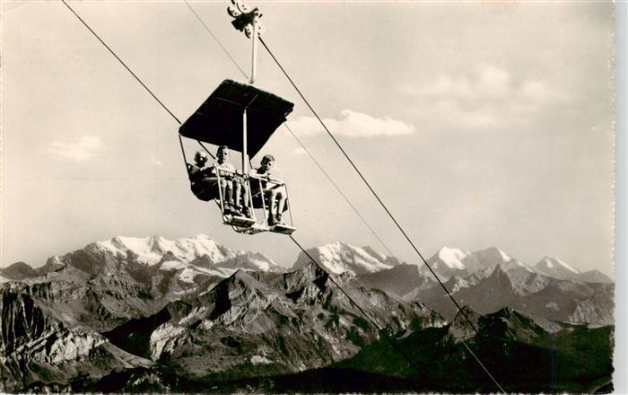 Sessellift Chairlift Telesiege Beatenberg-Niederhorn Maer Blümlisalp