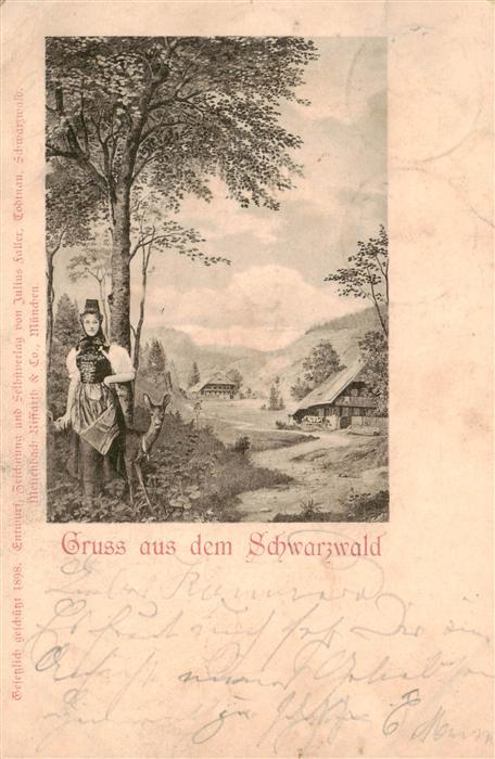 Trachten schwarzwald Reh Frau