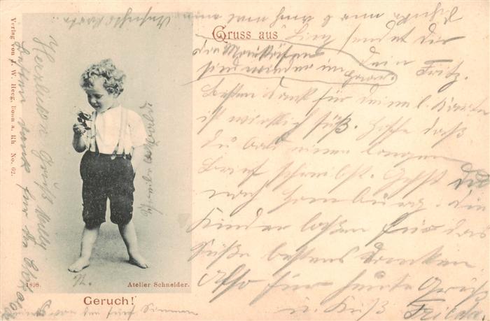 Foto Schneider Ernst Nr. 1898 Kind Geruch