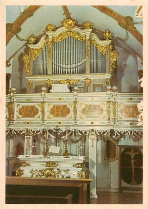 Orgel Kirchenorgel Organ Orgue Heimat Schlossmuseum Burgk Saal