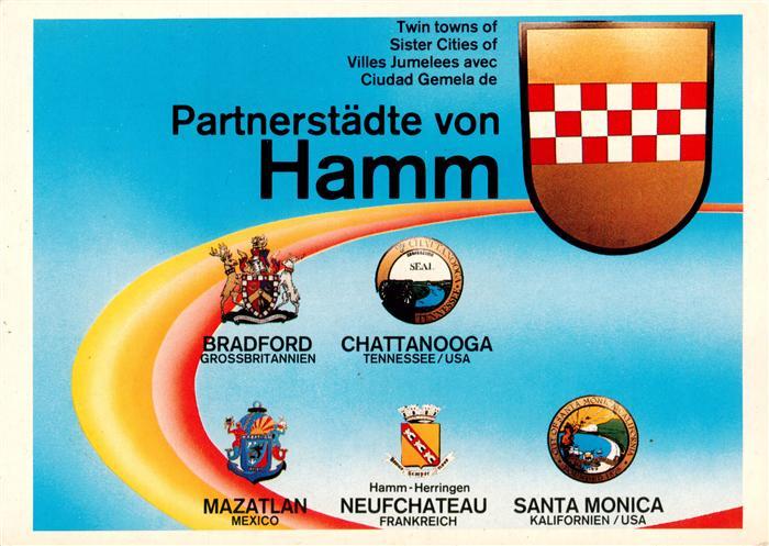 HAMM  Westfalen Partnerstaedte Bradfort Mazatlan Santa Monica
