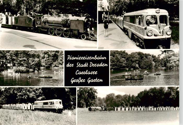 Eisenbahn Railway Chemin de Fer Pioniereisenbahn Dresden Carollasee