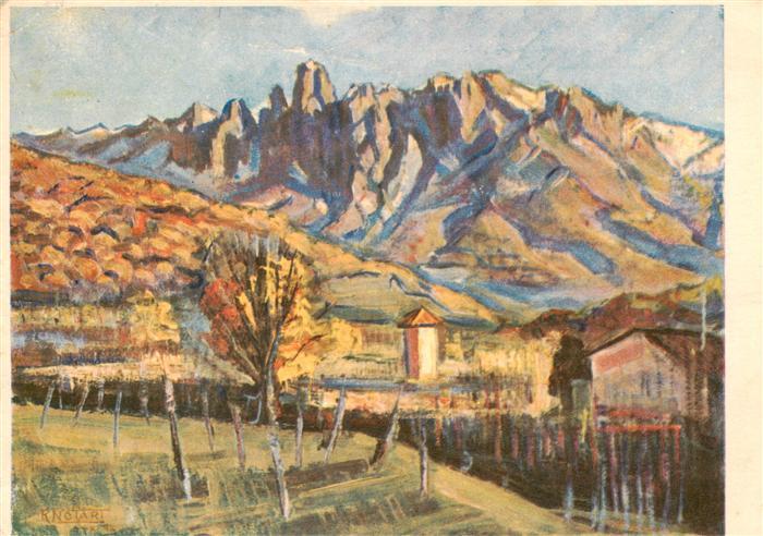 Notari Renato Kuenstlerkarte Tessiner Landschaft