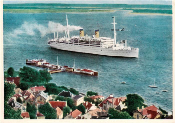 Dampfer Oceanliner D. Italia  Blankenese