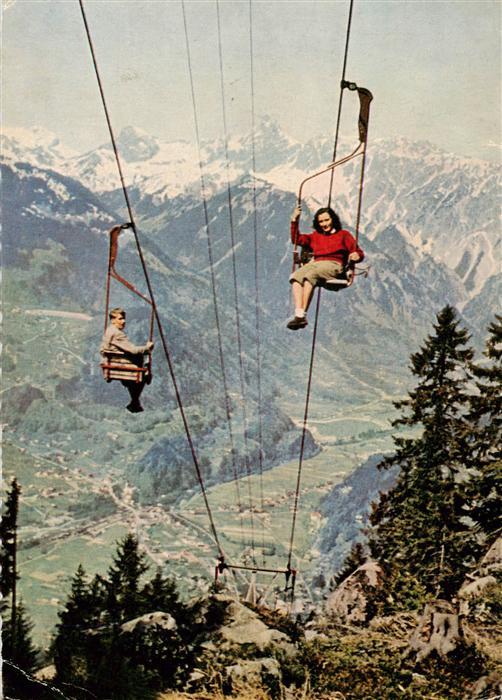 Sessellift Chairlift Telesiege Montafoner Hochbahn Schruns Kapellelp