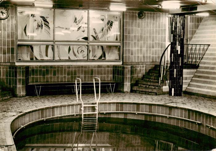 Dampfer Oceanliner FDGB Urlaubschiff TMS Fritz Heckert Hallenschwimmbad
