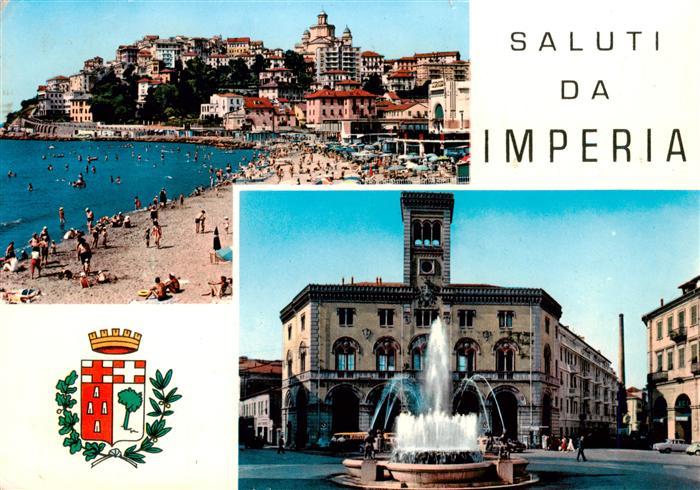 Imperia Liguria IT Panorama Brunnen