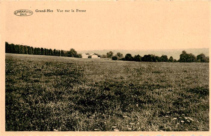 Grand-Hez Belgie Vue sur la ferme