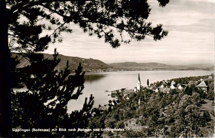 Sipplingen Bodensee Panorama Blick nach Bodman und Ludwigshafen