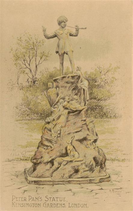 London  UK Peter Pan Statue by Sir George Frampton Kensington Gardens Kuenstlerk
