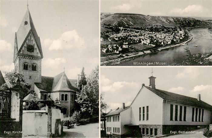 Winningen Mosel Panorama Kirche Gemeindehaus