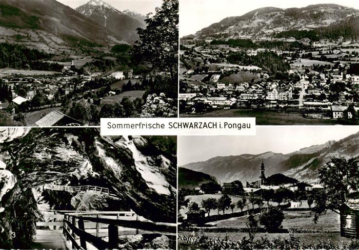 Schwarzach Pongau AT Panorama Sommerfrische Schwarzach Liechtensteinklamm St. ve