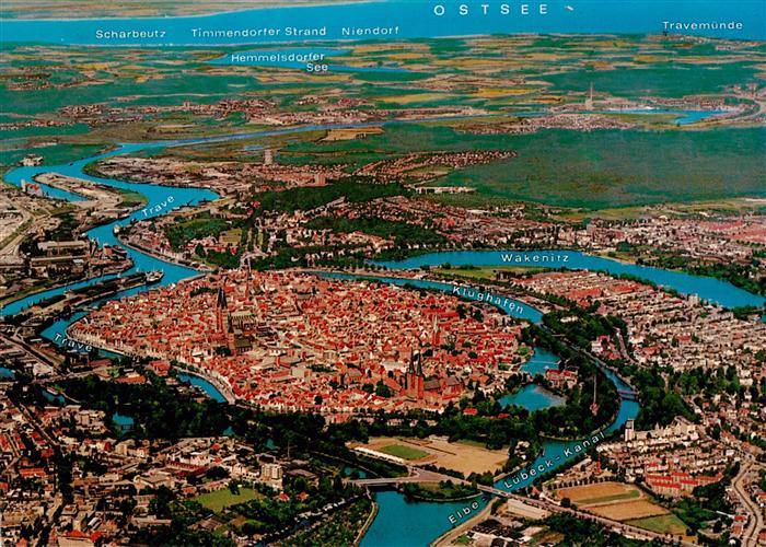 LueBECK CITY Fliegeraufnahme