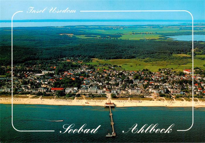 Ahlbeck Heringsdorf Insel Usedom Ostseebad Fliegeraufnahme