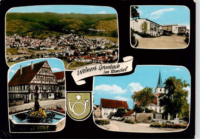 Grunbach Remshalden Fliegeraufnahme Fachwerkhaus Ortspartien