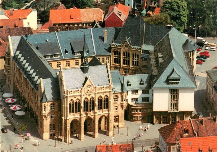 ERFURT CITY Rathaus Fliegeraufnahme