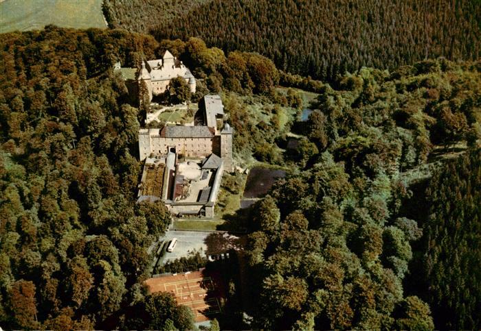 Attendorf Bundesbahn Erholungsheim Burg Schnellenberg Fliegeraufnahme
