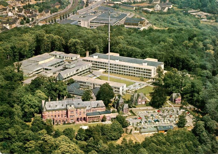 SAARBRueCKEN Saarland Funkhaus des SR Hoerfunk und TV Studios mit Schloss Halber