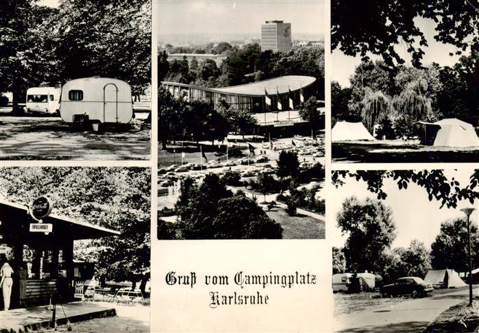 KARLSRUHE Baden Campingplatz Restaurant Teilansichten