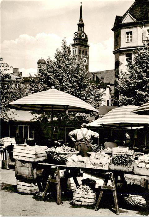 Muenchen Bayern Am Viktualienmarkt
