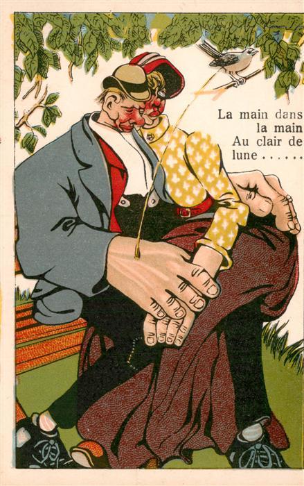 Humor Humour-- Nr. 686 Frau Mann Vogel