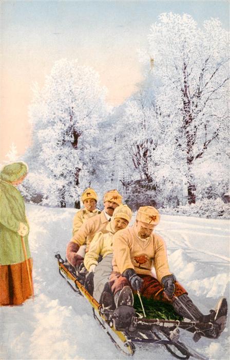 Verlag Photochromie Nr. 245 Schlitten männer