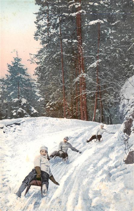 Verlag Photochrom Nr. 1106-673 Schlitten Sport