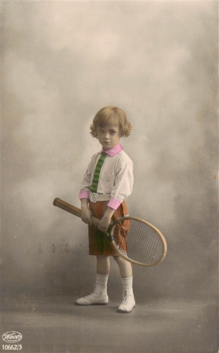 Foto Weco Nr. 10662/3 Kind Tennis