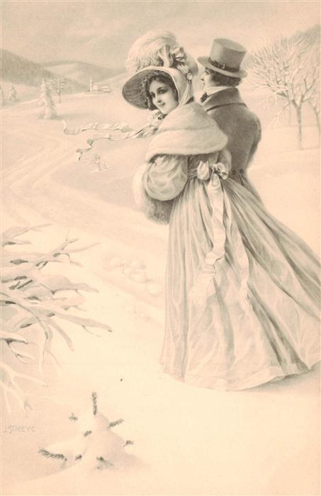 Verlag Vienne M.M. Nr. 465 Pose Frau Mann Hut