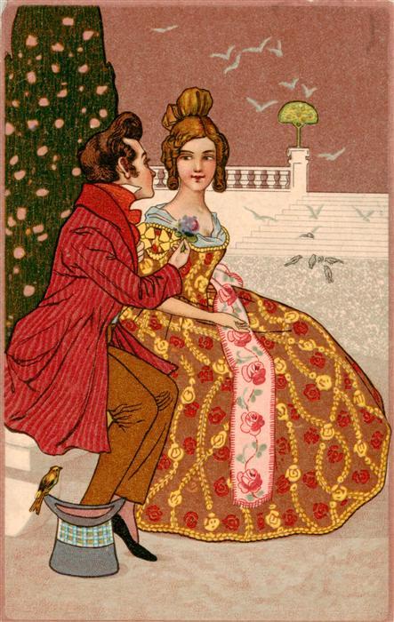 Mode Clothing Vetement Ropa Capo-- Frau Vogel Rose Litho