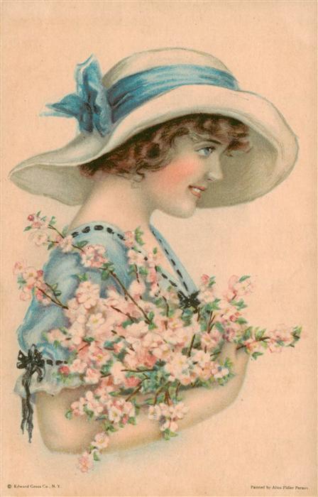 Hutmode Frau Bluemern
