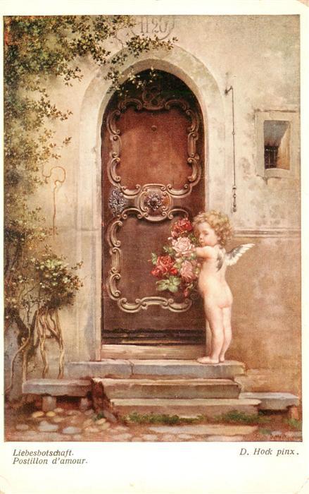 Verlag Wiener Kunst Nr. 1554 D. Hock Liebesbotschaft