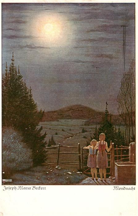 Verlag Wiechmann Nr. Joseph Maria Bedert Mondnacht