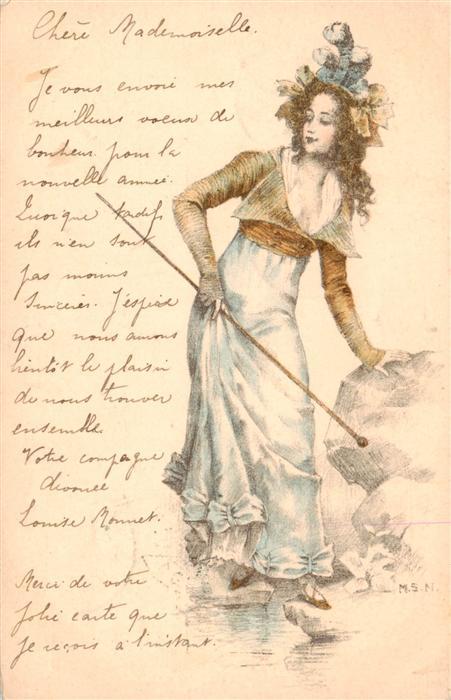 Verlag MSN M.S.N. Nr. Litho Frau