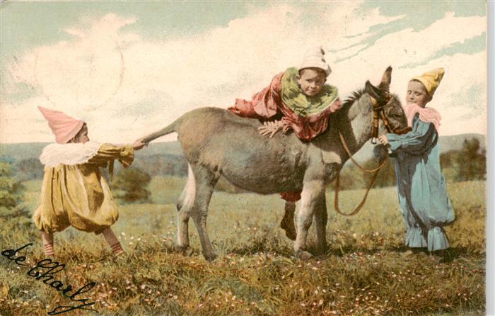 Esel Tiere Kinder
