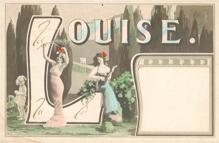 Namenskarte Namenstag Louise