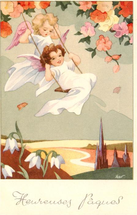 Ostern Easter Paques Pasqua-- Engel