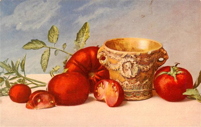 Stillleben Stilleben Kuenstlerkarte Nr. 253 Tomaten